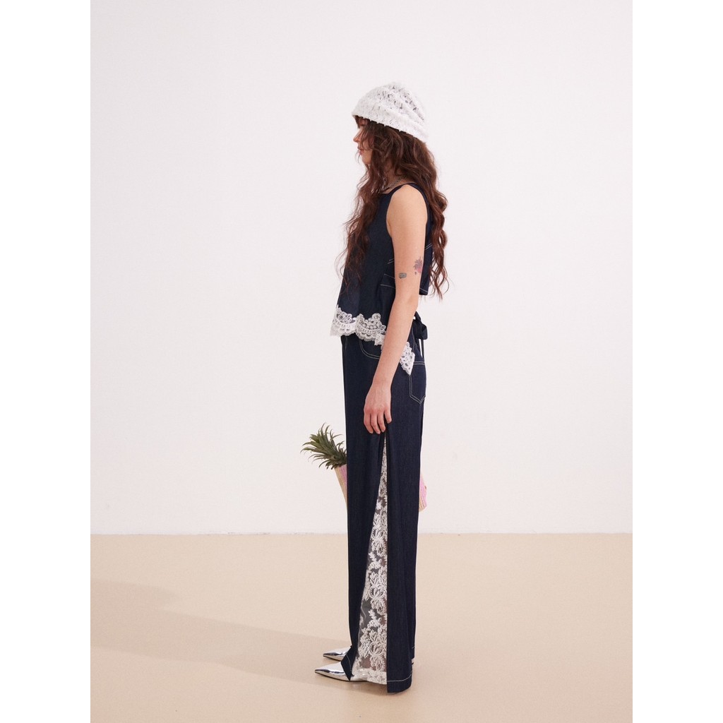 สินค้าลิขสิทธิ์แท้ IRIS BOUTIQUE IS73307-IP73307-2 Denim muse blouse-pants กางเกง ดูดี เนื้อผ้าดี ราคา ถูกที่สุด ดีลบีเคเค แกลเลอรีภาพที่ 5