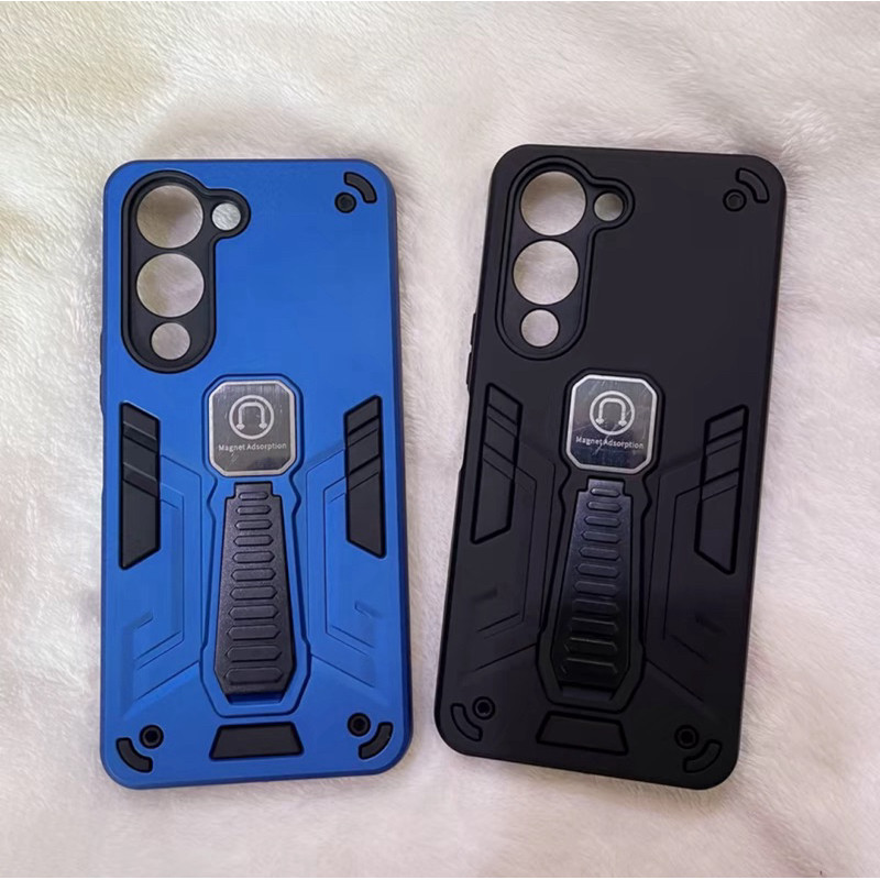 เคสแม่เหล็กหุ่นยนต์ สำหรับ Vivo Y04 4G เคสกันกระแทก มีขาตั้ง เคสตั้งได้
