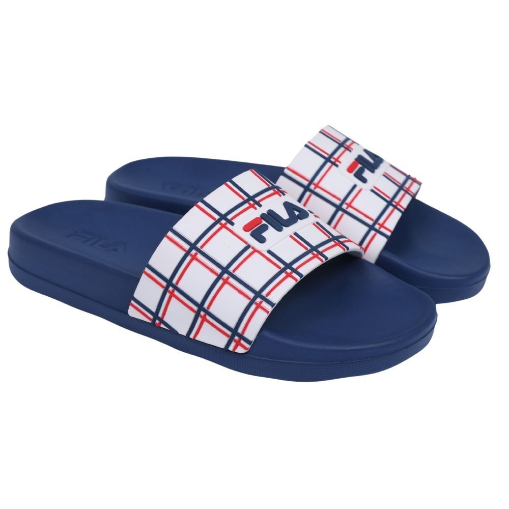 FILA รองเท้าแตะผู้ชาย CHECKERED รุ่น SDS241001M - สีน้ำเงิน