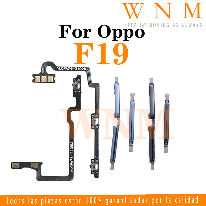 สําหรับ OPPO F19 CPH2219 ปุ่มพลังงาน Flex บน/ปิดปุ่มสวิทช์ด้านข้าง Key Volume Up Down Flex สายโทรศัพท์มือถือ Part
