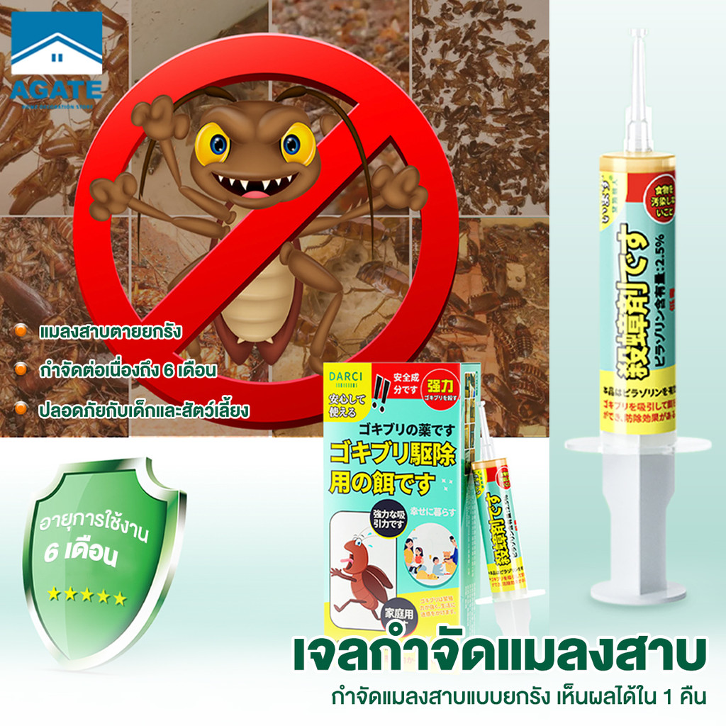 เจลแมลงสาบ ไล่แมลงสาบ กําจัดแมลงสาบ ดักแมลงสาบ 10g ผลิตภัณฑ์กำจัดแมลง ไม่มีกลิ่น ใช้งานง่าย Insecticidal bait
