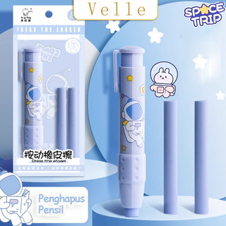 VELLE Penghapus Pensil / Penghapus Mekanik Kartun/Penghapus Pensil Karakter / Penghapus Pensil