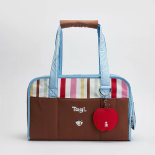 Tagi. Daily Stripe Pet Car Travel Bag กระเป๋าเดินทางในรถยนต์สําหรับสัตว์เลี้ยงลายทางทุกวัน