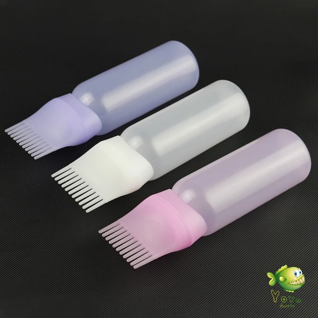 YOYO ขวดย้อมสีผม พร้อมแปรง ขนาด 170 มล. สําหรับร้านทําสีผม ตัวขวดมีสเกล  Hair dye bottle - รูปที่ 4