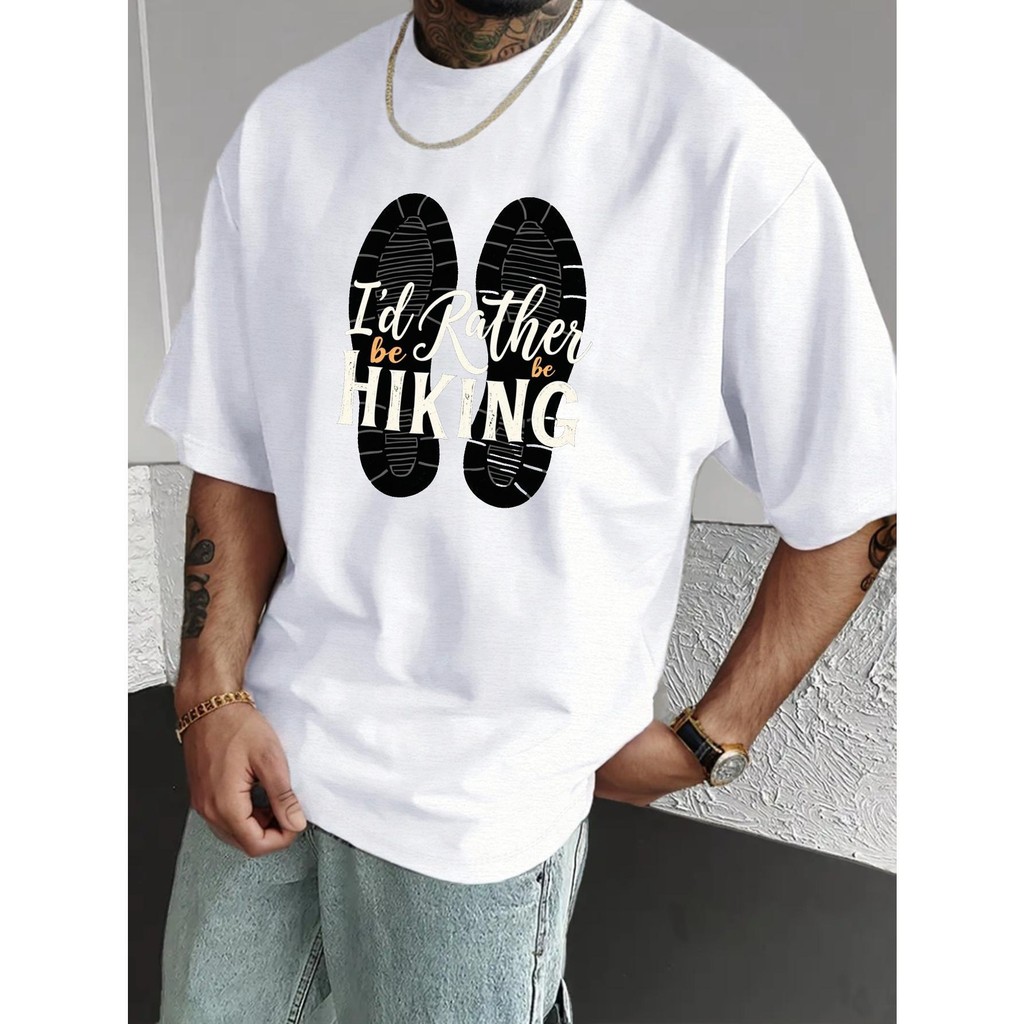 Casual Men Style I Prefer เสื้อยืดลายจรจัด-แขนสั้น