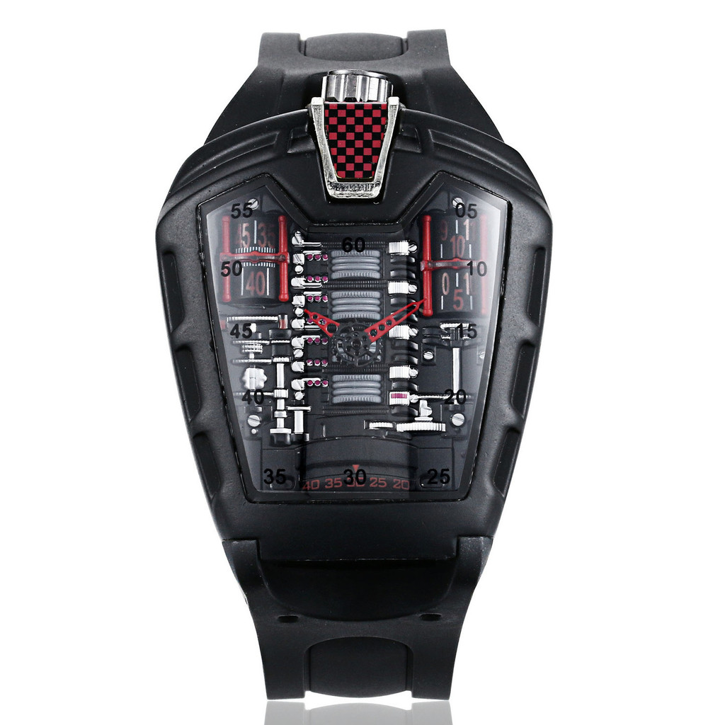 FGFDD Richard Sports Car Bugatti Watch Creative Concept นาฬิกาพิษ Non-Mechanical Watch เทคโนโลยี Sen