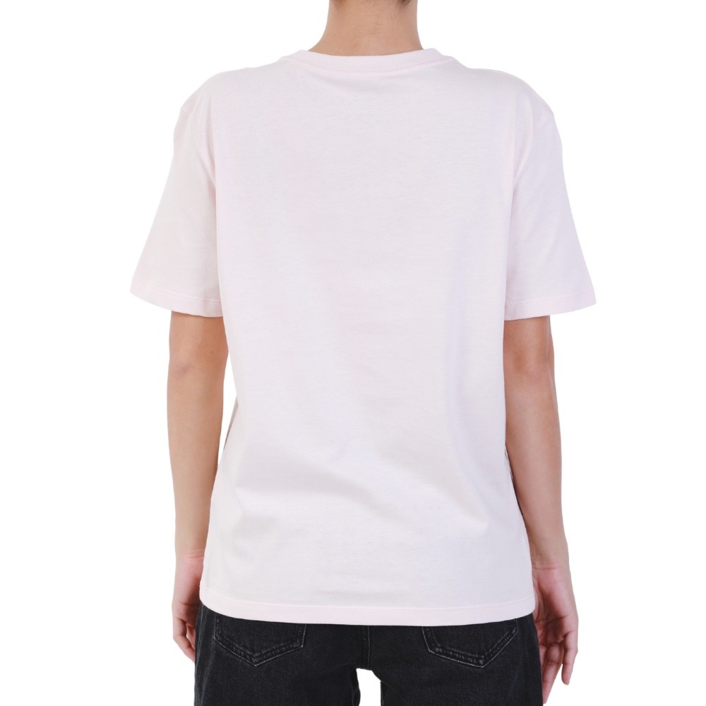 CALVIN KLEIN เสื้อยืดคอกลมแขนสั้นผู้หญิง Monogram Logo ทรง Regular รุ่น 47B864G LN4 - สี Ivory