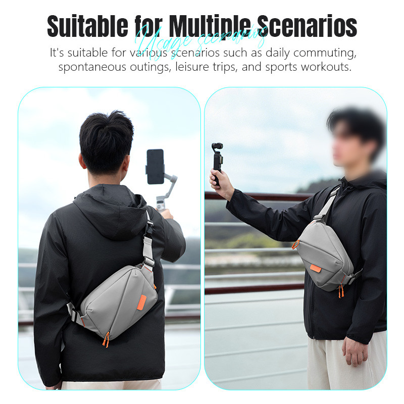 สําหรับกระเป๋าเก็บกล้อง DJI POCKET3 กระเป๋า DJI Sports Camera Crossbody Bag ราคา ถูกที่สุด ดีลบีเคเค แกลเลอรีภาพที่ 7
