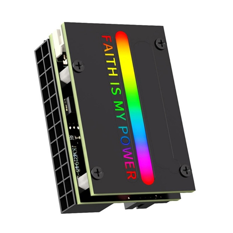 Mojito 24pin 90 องศามุมขวาอะแดปเตอร์สีสําหรับทําความสะอาดสาย PC จัดการ