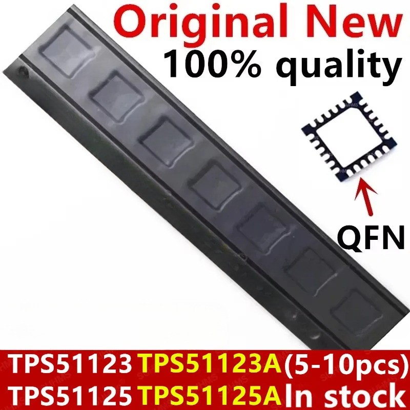 (5ชิ้น) ใหม่ TPS51123 TPS51125 TPS51123A TPS51125A 51123 511255 TPS51123RGER TPS51125RGER TPS51123ARGER TPS51125ARGER QFN-24