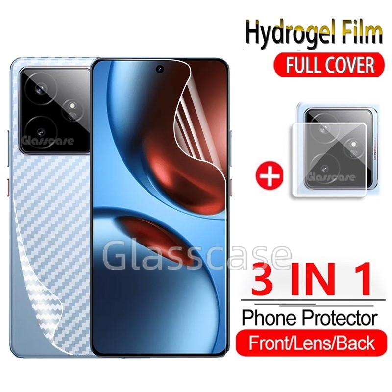 3 In 1 ด้านหน้ากลับฟิล์ม Hydrogel สําหรับ Realme Gt 7 T Pro 7T 7Pro Gt7 Gt7T Gt7Pro RealmeGt7 7T Sof