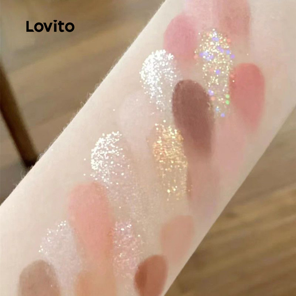 Lovito พัดอายแชโดว์ลําลอง ความอิ่มตัวสูง ไม่มีสี สําหรับผู้หญิง LCS09086 - รูปที่ 4