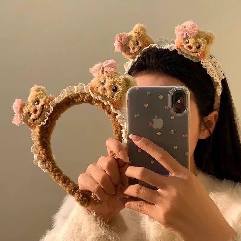 DCK-ที่คาดผมรวมน้องหมีเนยน่ารัก หลากหลายสี