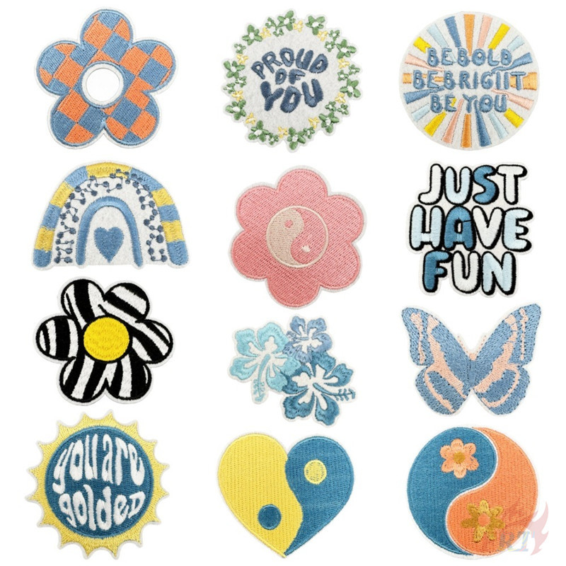 ☸ ภาษาเดนมาร์ก Pastel Art Series 03 - You Are Golden Iron-On Patch ☸ 1 ชิ้น DIY เย็บบนเหล็กบนป้ายแพทช์