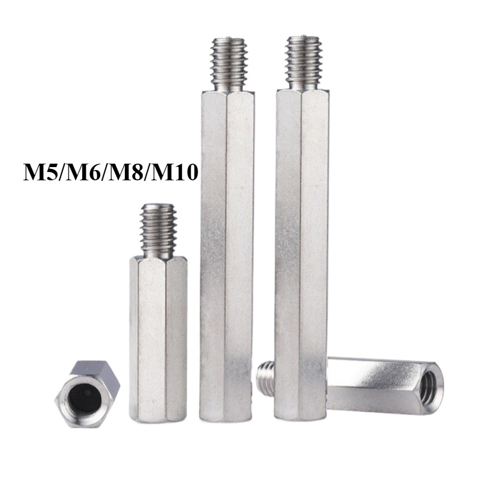 304 คอลัมน์หกเหลี่ยมหัวเดียว M5/M6/M8/M10