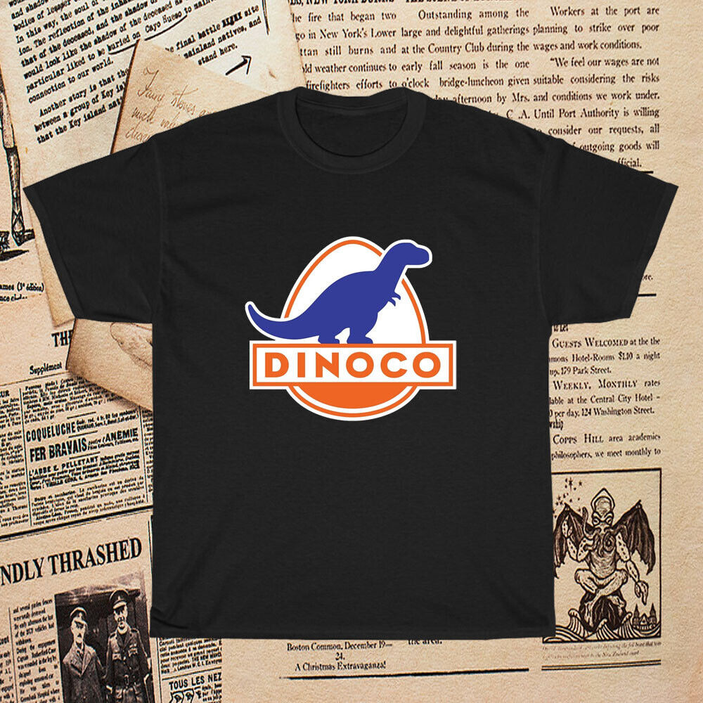 ใหม่ Dinoco Logo Oil Logo Mens T-Shirt Funny