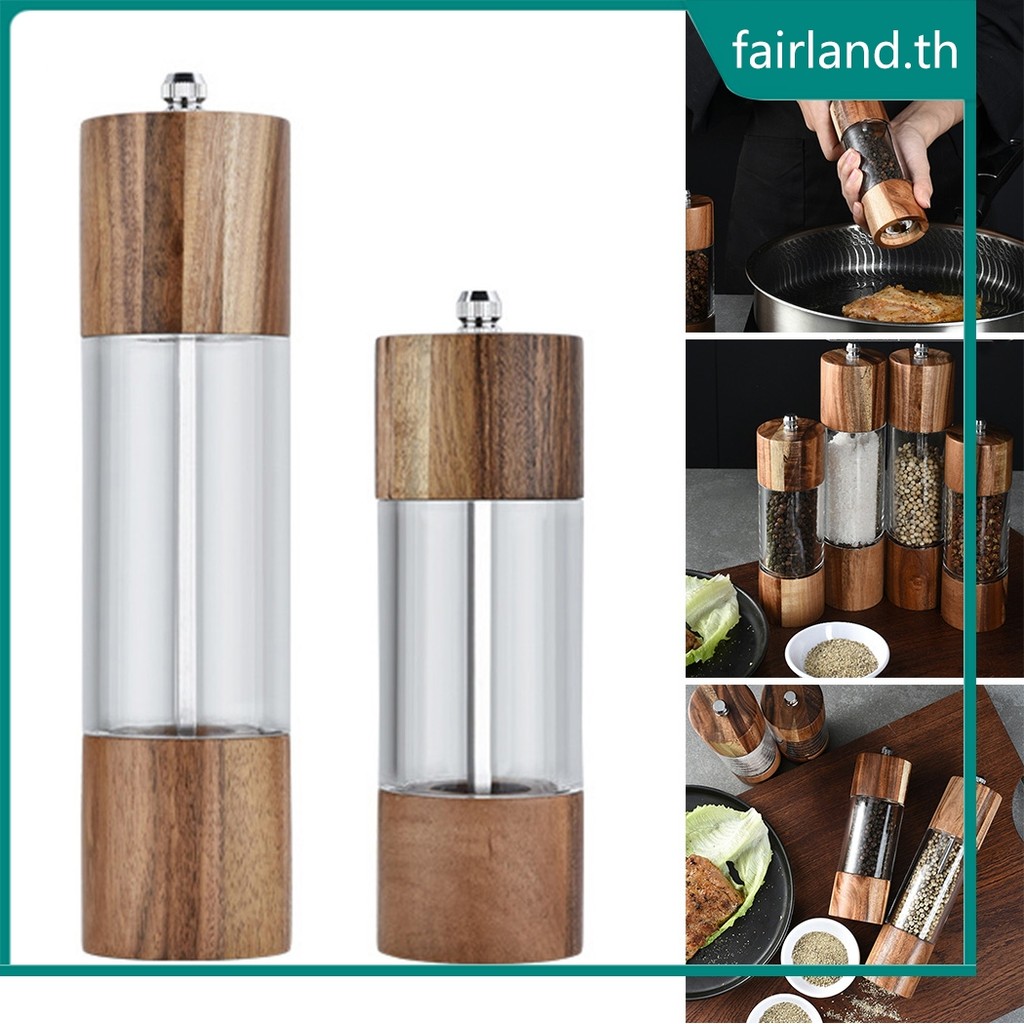 <FAIRLAND> เครื่องบดโรงสีพริกไทยเกลือด้วยมือไม้ Muller เครื่องปรุงรสเครื่องเทศอุปกรณ์กัด