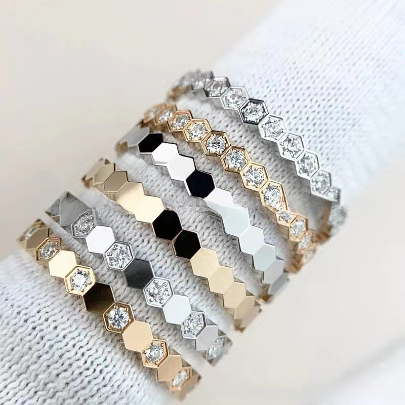 แหวนคู่แฟชั่นไทเทเนียมสไตล์เกาหลี 18K ทรงแคบ สําหรับผู้หญิงและผู้ชาย
