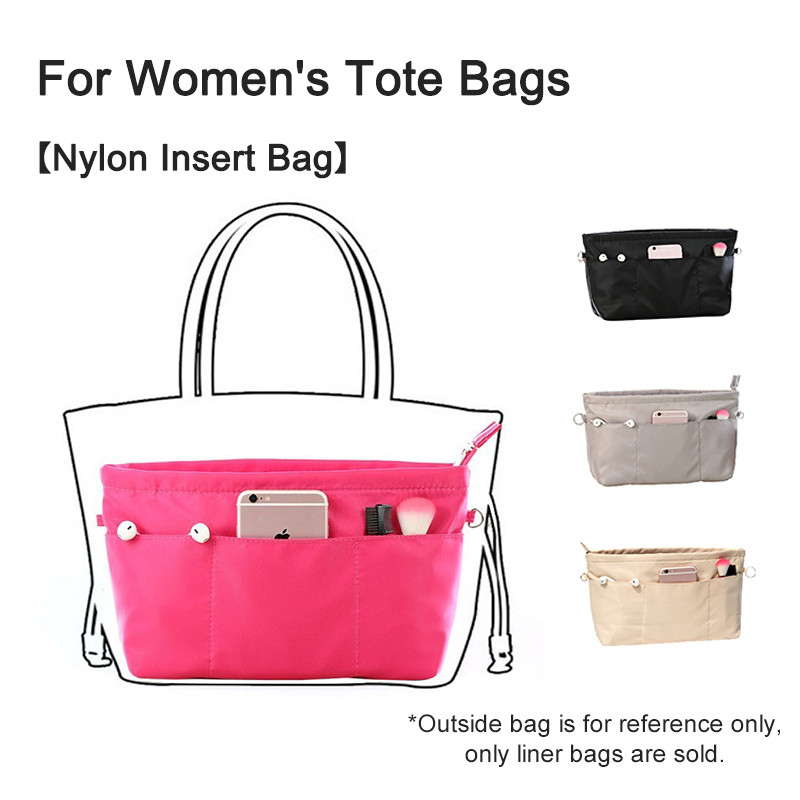 ไนลอน Weavers กระเป๋าถือสุภาพสตรีขนาดใหญ่ความจุกระเป๋าเครื่องสําอางแบบพกพา Finishing กระเป๋าภายในกระเป๋า