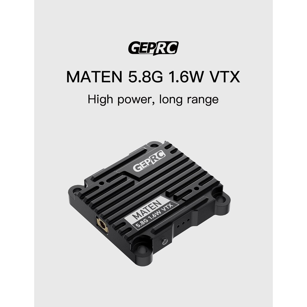 GEPRC MATEN 5.8GHz 1.6W VTX แรงคมชัด 72CH | Tramp | BEC 5V | รองรับ 30.5 และ 20x20mm ตัวส่งภาพ ติดลำ