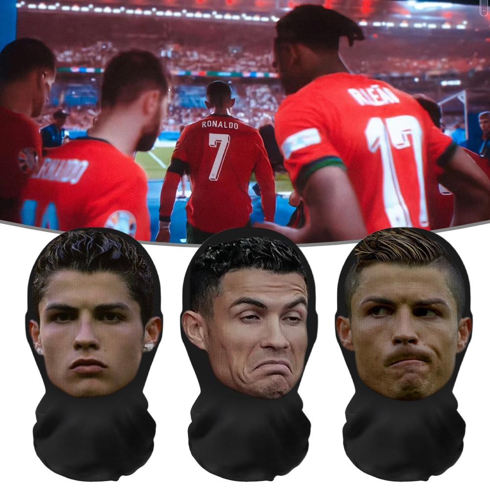 Football Star Neymar Ronaldo Face Mask Performance Prank Headgear Full Face Mask Balaclava Hat Y8N2