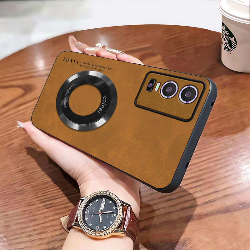 ปลอก VIVO Y76 5G เคสโทรศัพท์กันชน Anti SLIP Soft EDGE แฟชั่นแหวนดูดแม่เหล็ก shock-absorbing COVER yb