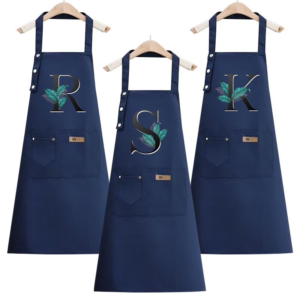 Kitchen Apron Chef's Gardening Apron Standard Style Work Apron leaf Series