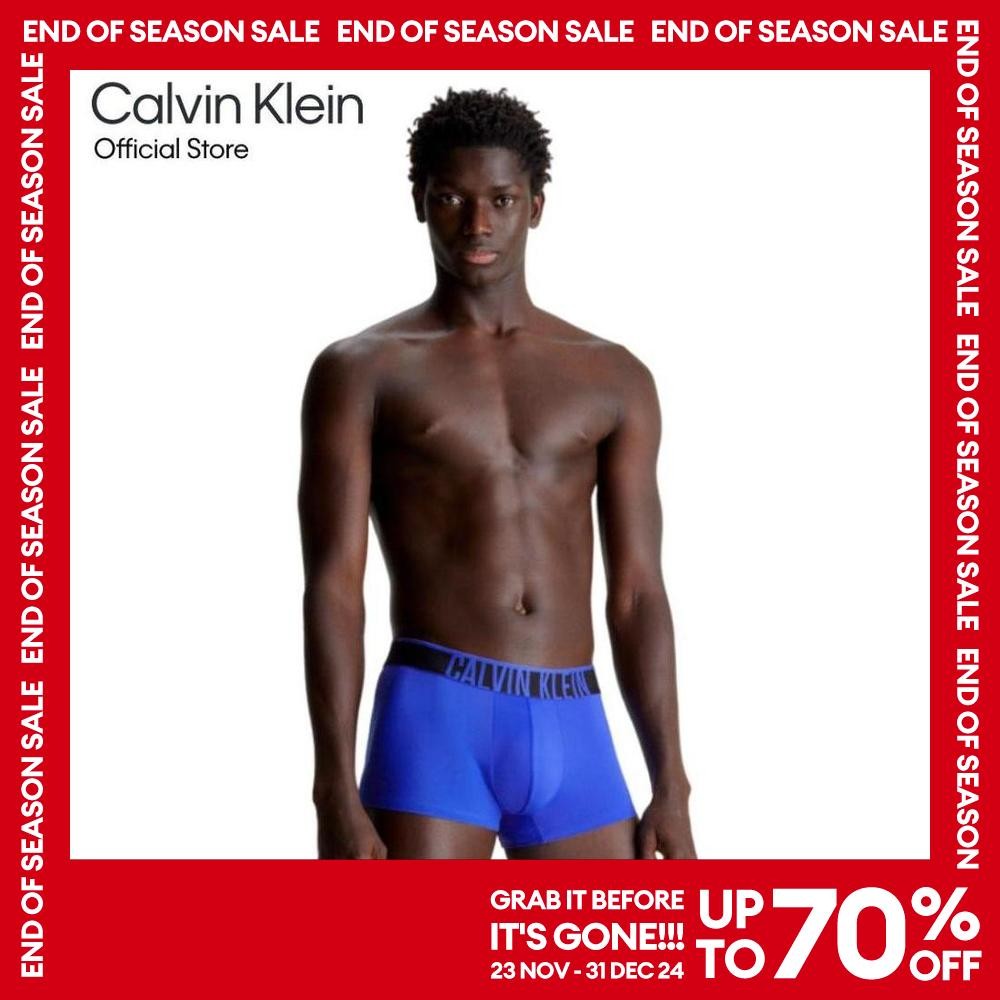 CALVIN KLEIN กางเกงในผู้ชาย Intense Power Ultra Cooling ทรง Low Rise Trunk รุ่น NB3836 CEI - สีฟ้า