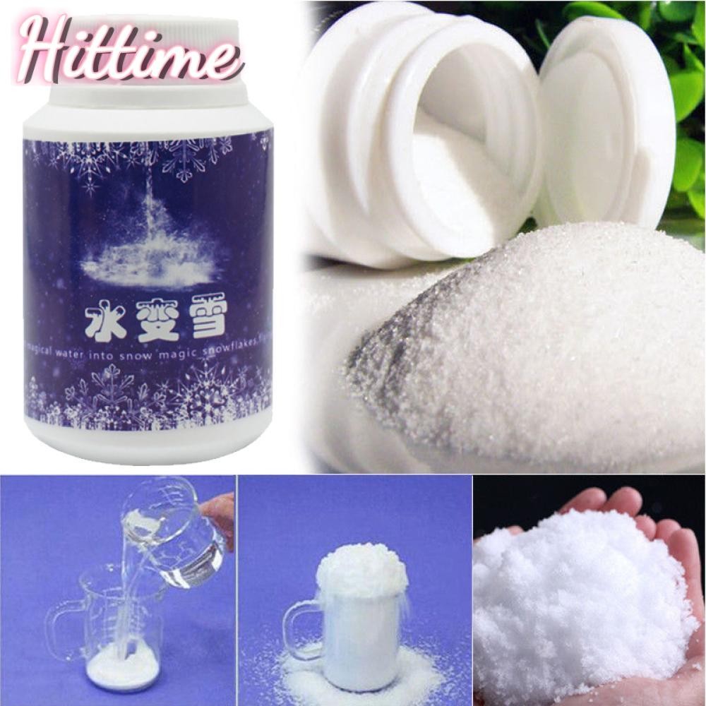 Hittime DIY Handmade Instant Snow Magic ผงหิมะประดิษฐ์ตกแต่งเทศกาลคริสต์มาส E1F4