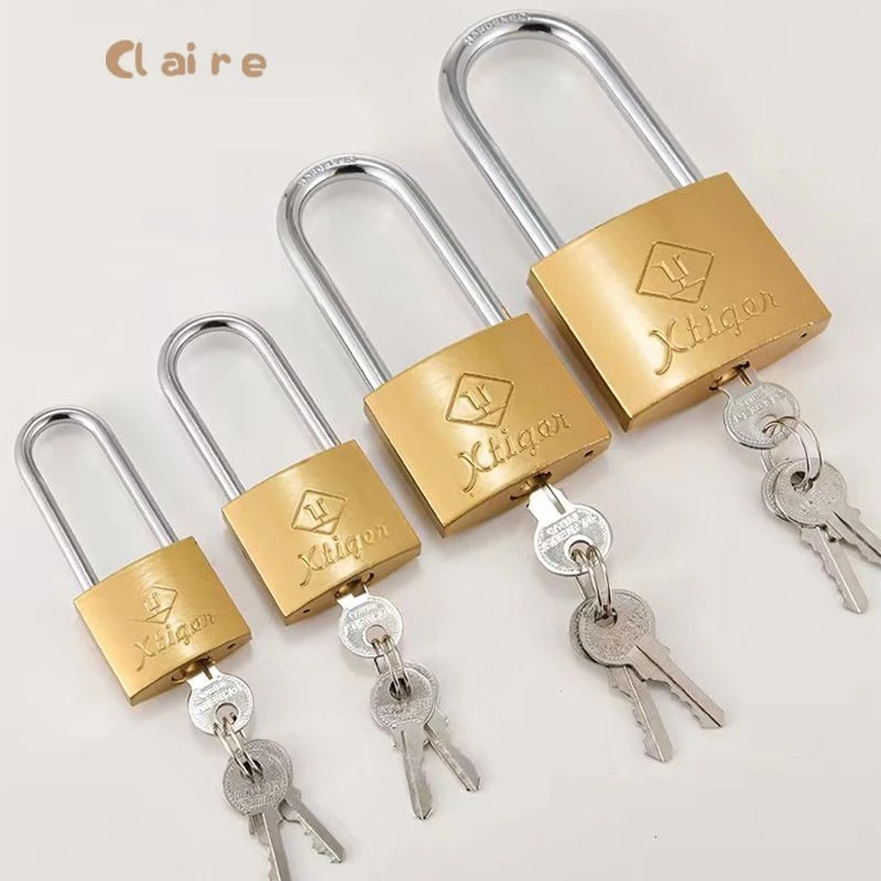 COD กุญแจล็อค มินิ แม่กุญแจทองแดงเทียม ใช้สำหรับล็อกประตู ตู้ Key lock Claire