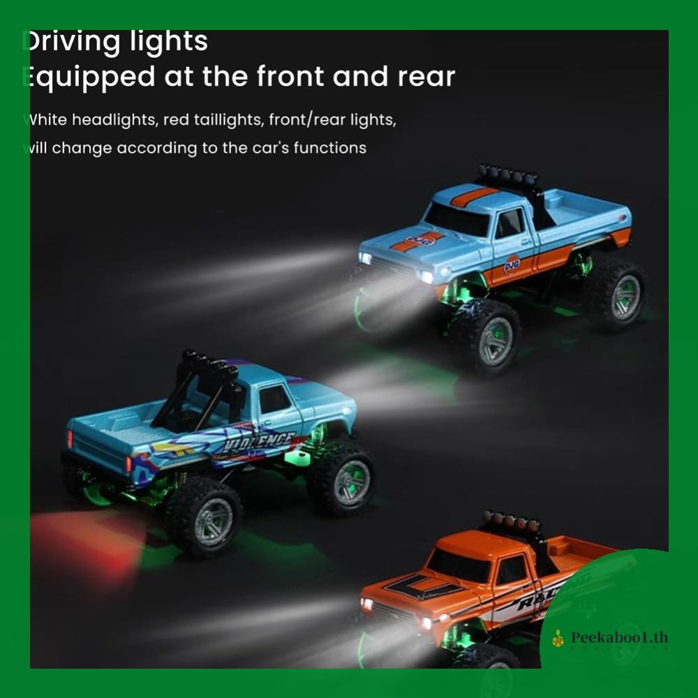 [Peekaboo1.th] 1/64 RC Car All Terrain Off-Road รถบรรทุกมอนสเตอร์ของขวัญวันเกิดคริสต์มาสสําหรับเด็ก