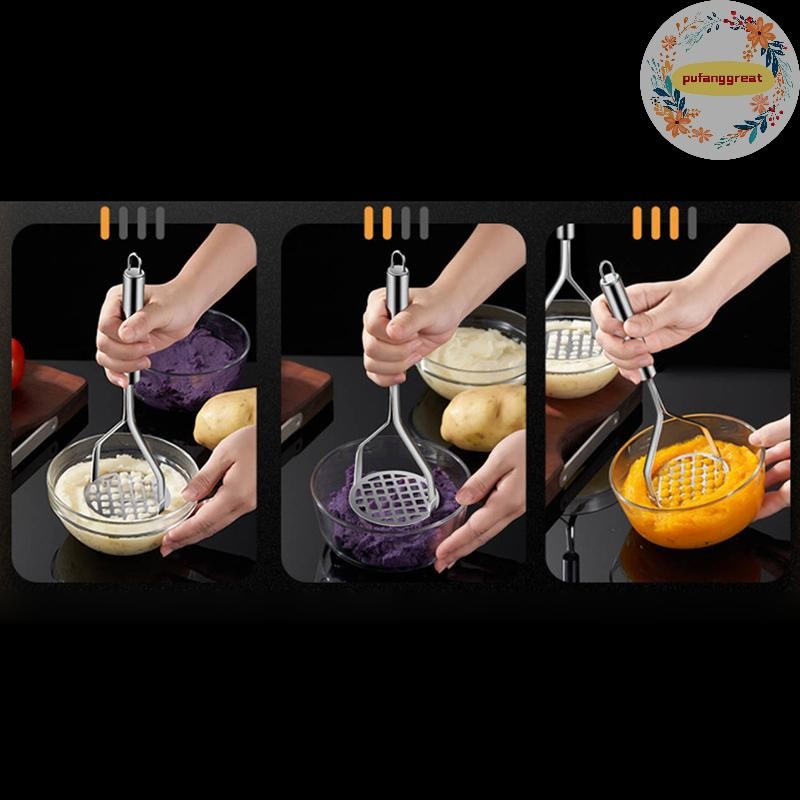 Pufanggreat ครัว Gadget Creative โคลนกด Masher น้ําซุปข้นน้ําผลไม้ Maker สแตนเลสมันฝรั่ง Crusher Pusher เครื่องมือผลไม้ Cocina Cozinha TH - รูปที่ 2