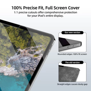 GOOJODOQ Steel Film for Ipad Dust-free Installation Fingerprint and Dust Proof Screen Crystal Clear and Highly Sensitive