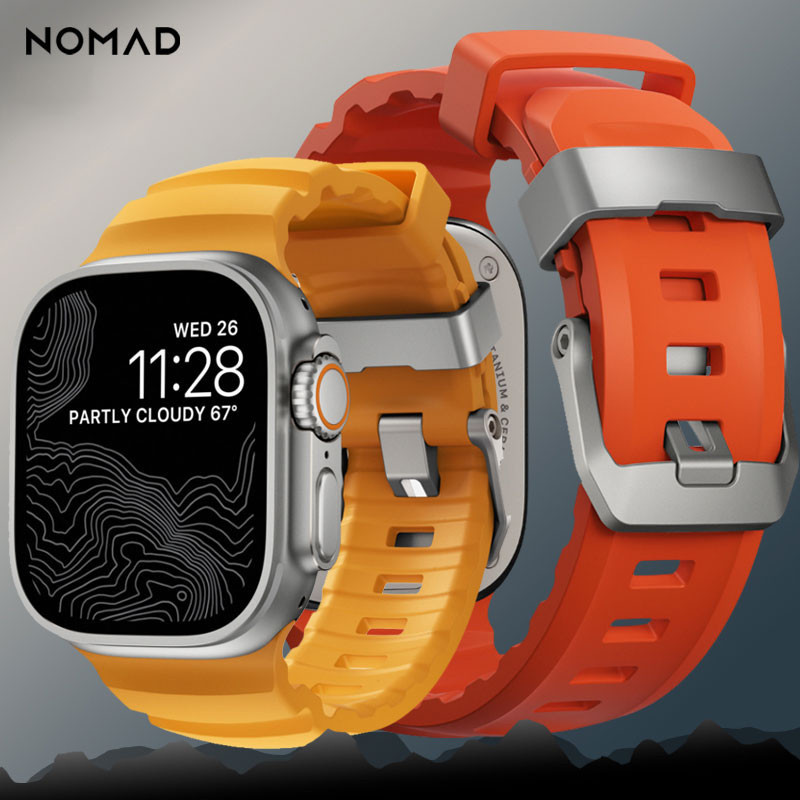 NOMAD Rocky Point สายซิลิโคนสําหรับ iWatch S11/S10 Ultra 3 49 มม. 46 มม. 44 มม. S9
