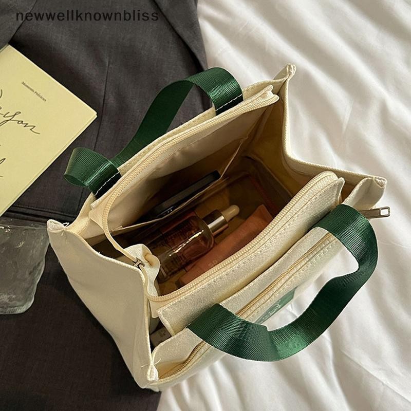 Newwellknownbliss ผู้หญิง Tote ผ้าใบขนาดเล็กกระเป๋าอาหารญี่ปุ่นพีชถุงอาหารกลางวันเกาหลี Mini กระเป๋าถือกล่องอาหารกลางวันผ้า Picnic Travel Ben เพื่อเก็บกระเป๋า CCD