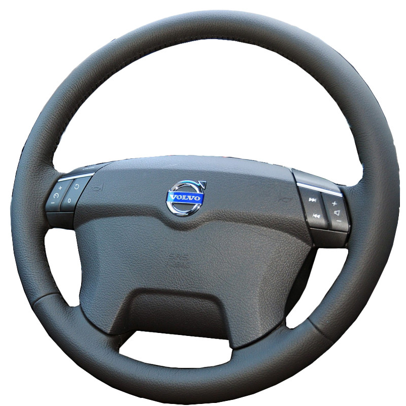 DIY ที่กําหนดเองพวงมาลัยรถสําหรับ Volvo XC90 2011-2012 Auto หนังเทียมพวงมาลัย