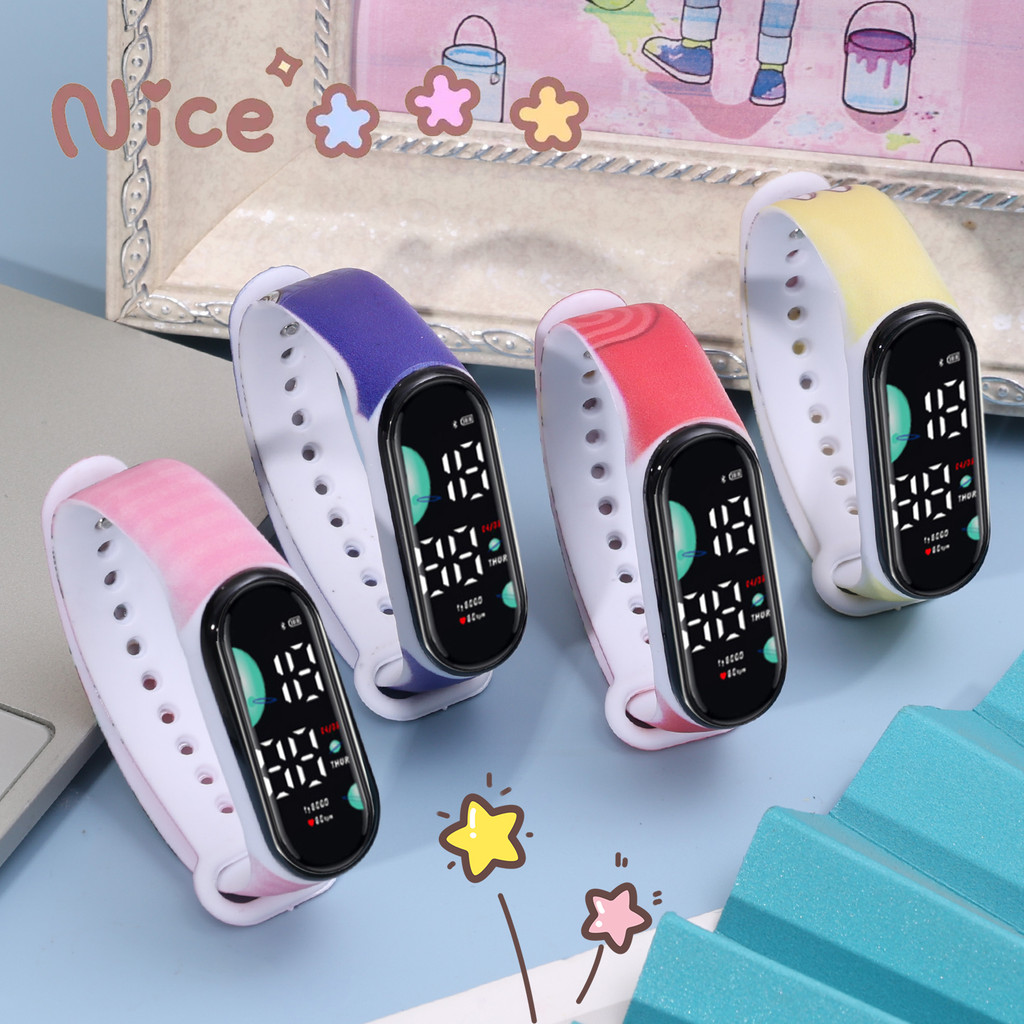 แฟชั่น LABUBU Luminous นาฬิกาเด็กอิเล็กทรอนิกส์ - Monster Sheep Decor LED สายรัดข้อมือกีฬานาฬิกา - เด็กของขวัญสร้างสรรค์