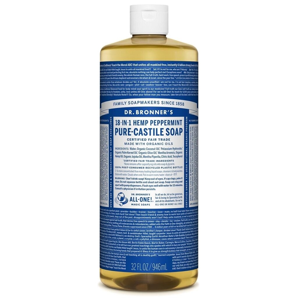 สบู่เหลว Dr.Bronner's Magic soap ขนาด 946 ml ขวดใหญ่ มีให้เลือกหลายกลิ่น