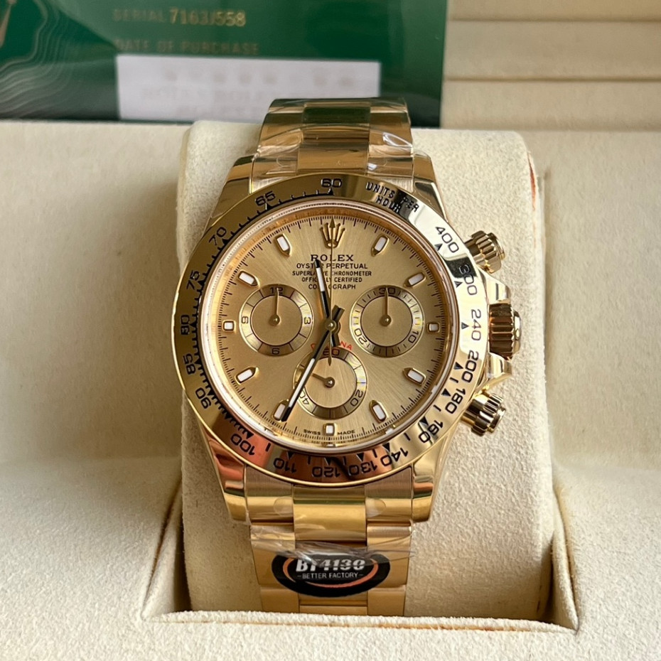 Swissoriginal 1:1 Mens Automatic นาฬิกา Cosmograph Daytona Series Sport Deluxe สแตนเลส Mens Mechanical Chronographs