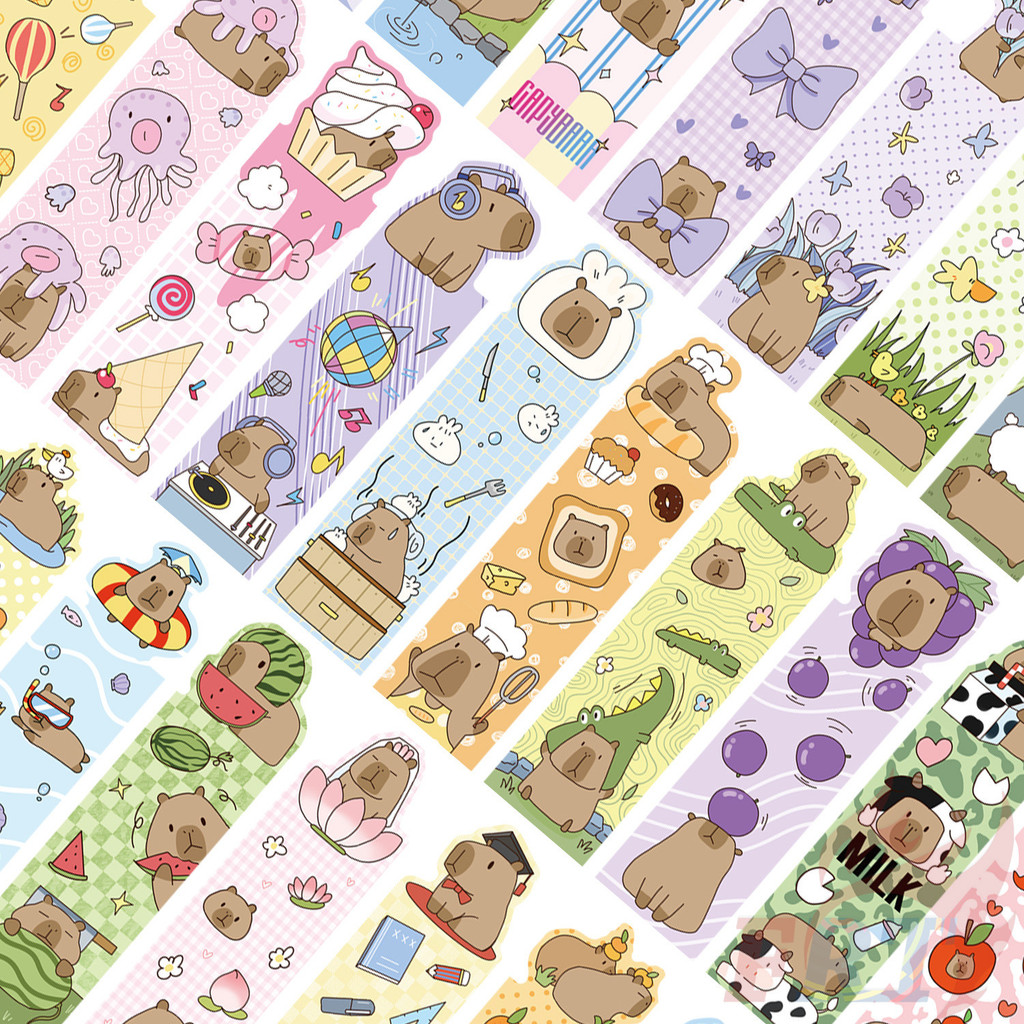 30ชิ้น/เซ็ต ❤ ที่คั่นหนังสือ Capybara การ์ตูน ❤ หนังสือแฟชั่น เครื่องหมาย ของ หน้า เครื่องเขียน อุปกรณ์การเรียน สํานักงาน