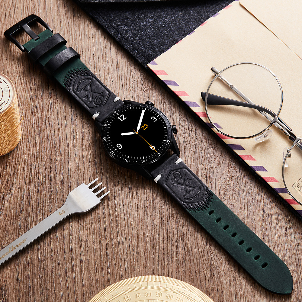 Vintage Geunine สายนาฬิกาหนังสําหรับ Panerai Diver นาฬิกา 22 มม.สร้อยข้อมือหนังวัวสําหรับชายคลาสสิก Retro สีน้ําตาลสีแดง