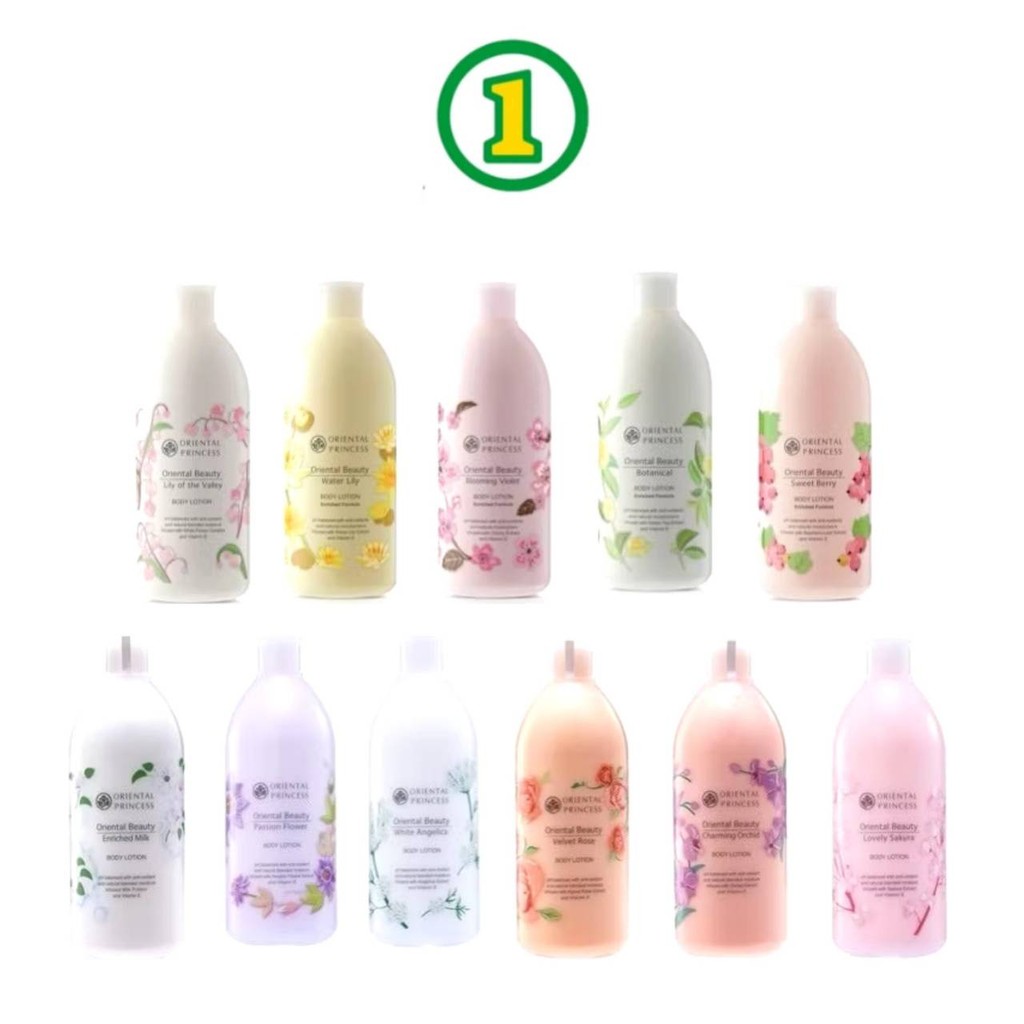Oriental Princess  Body lotion โลชั่นทาผิวกาย กลิ่นหอม ติดทนทั้งวัน ขวดใหญ่400ml.