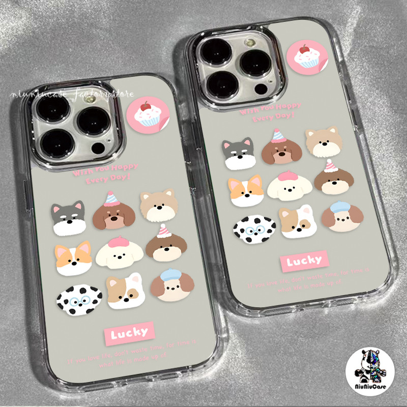 🍓For เคสไอโฟน13 เคสโทรศัพท์ เคสนิ่ม For iPhone 11 13 12 14 15 Pro 7 8 16 Plus SE XR X XS Max เคส โปร่งใส อีโมสัตว์น่ารัก