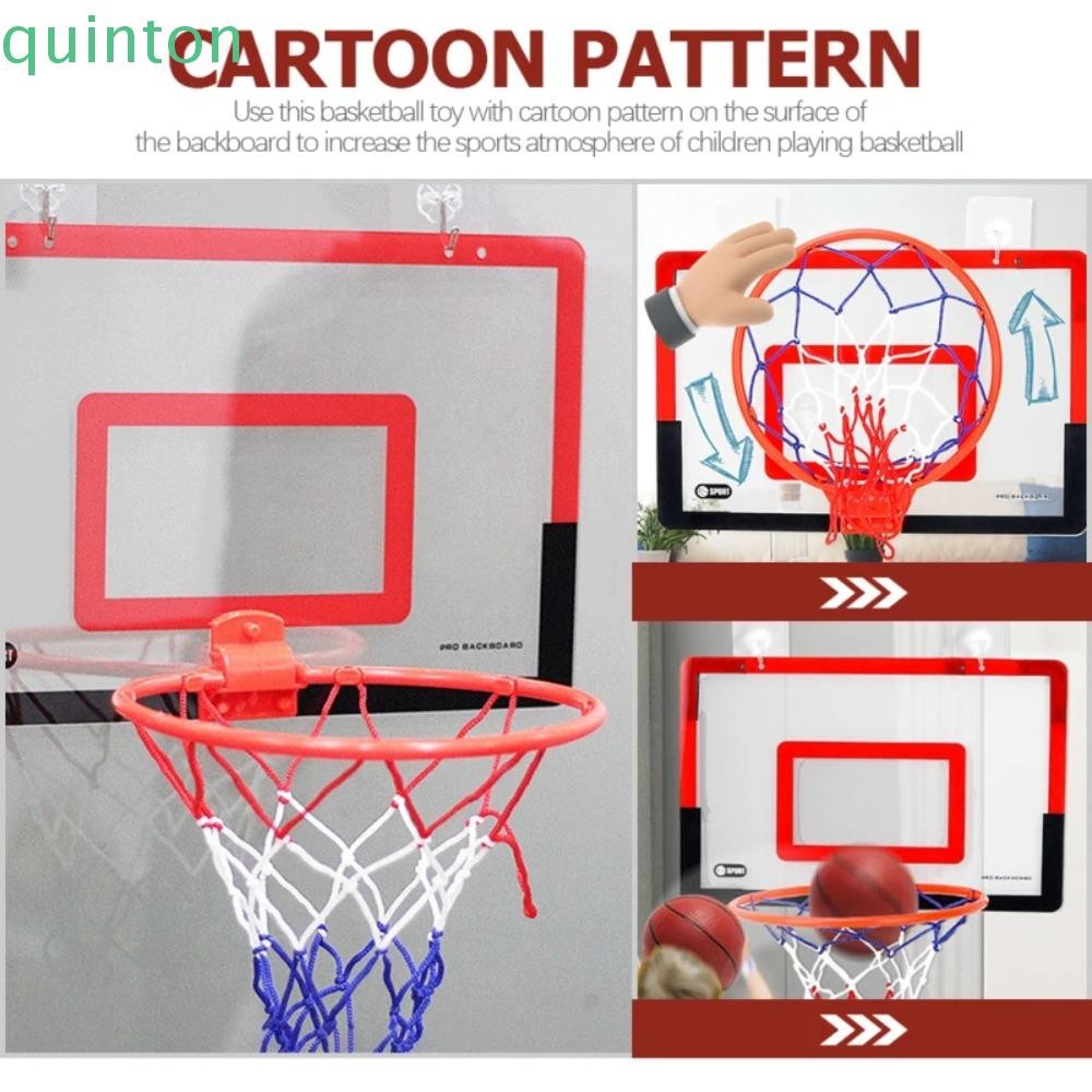 QUITON Mini Basketball Hoop สําหรับเด็ก, Game Backboard Indoor Basketball Hoop Set, Folding Portable