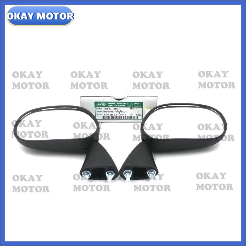 CERMIN BELAKANG KAWASAKI ZX ZXR150 ZX150 KRR KRR150 SIDE MIRROR / ด้านหลังด้านหลังกระจก - THAI cermi