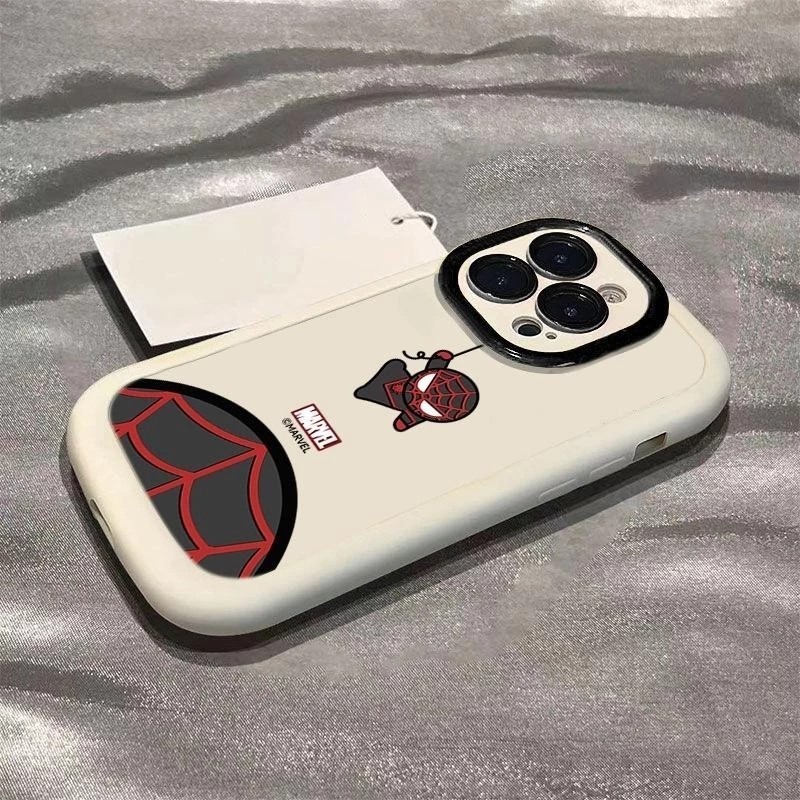 สําหรับiphone 16 15 14 13 12 11 Pro MAX X XR XS MAX 7 8 Plusเคสโทรศัพท์ปกอ่อนน่ารักการ์ตูนหลากสีSpider Man