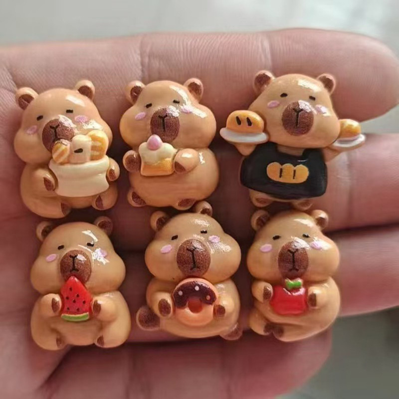 10ชิ้นน่ารัก ปิก้า หมีกับอาหารเรซิ่นเสน่ห์สําหรับ ทําเอง (1-202)