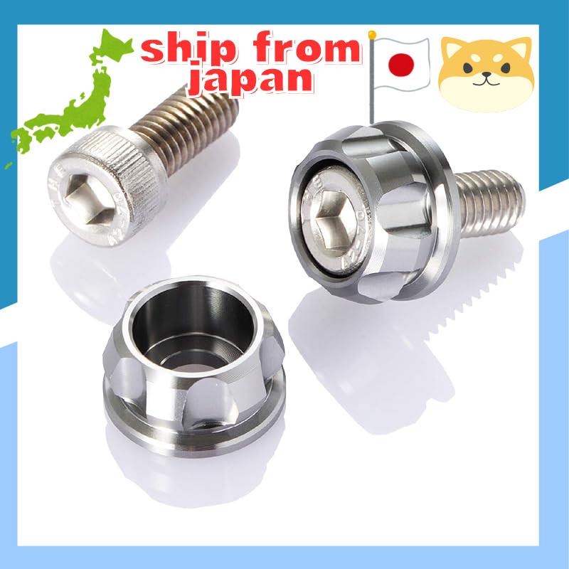 Daytona PREMIUM ZONE Motorcycle License Plate Bolt Set M6×15mm - 2 Pieces, Various Colors