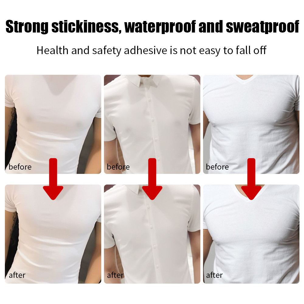 แผ่นแปะหน้าอกผู้ชาย Anti-Bulge ระบายอากาศได้ รูปที่ 5
