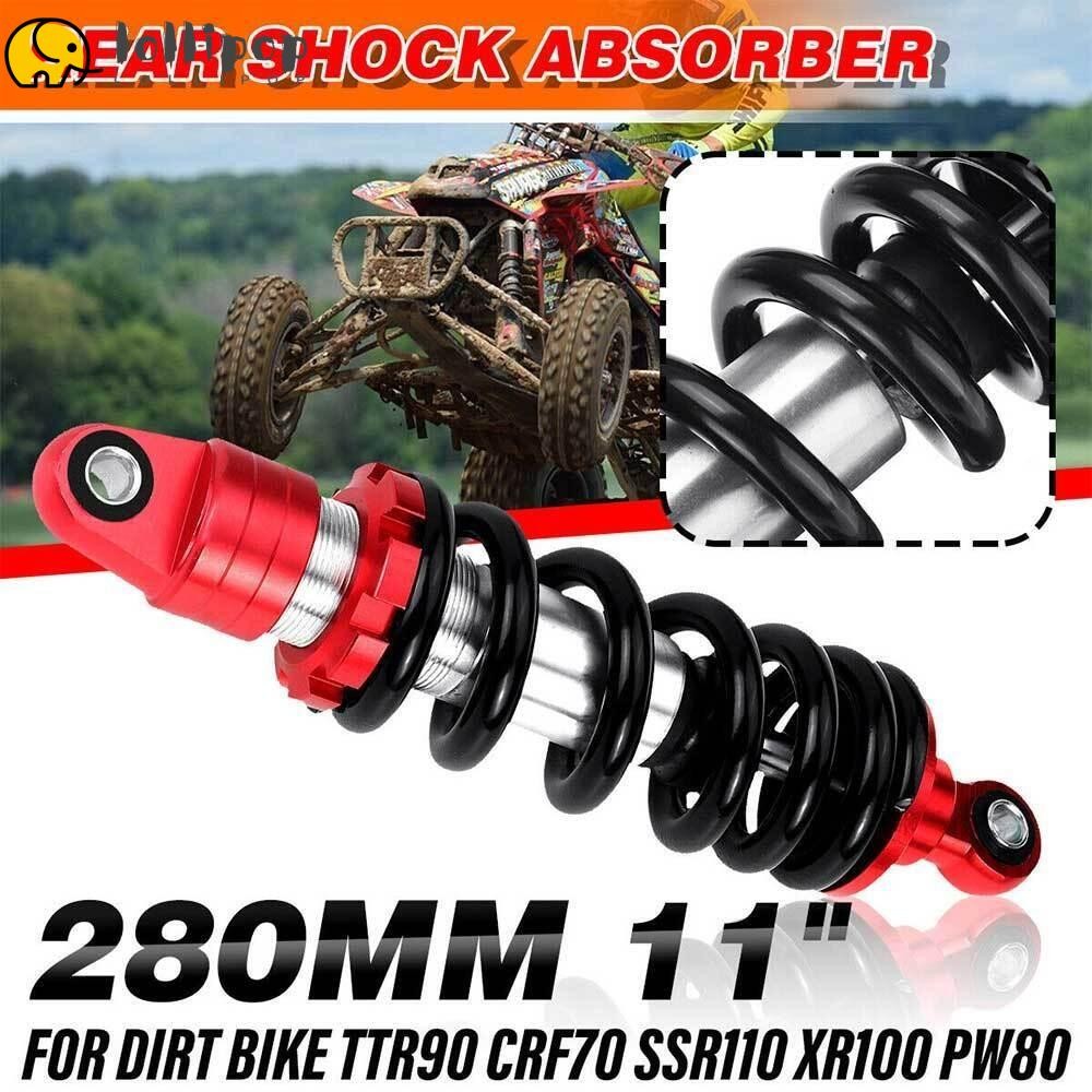 LOLLIPO1 จักรยาน Dirt Pit Absorber, โลหะรถจักรยานยนต์อุปกรณ์เสริมโช้คอัพหลัง, คุณภาพสูง ATV 26 280 มม. 11 สกู๊ตเตอร์ Suspension Dirt Pit